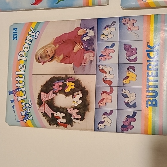 My Little Pony Butterick Sewing Patterns, Vintage 1985 Hasbro Starshine Stuffed - Picture 2 of 12
